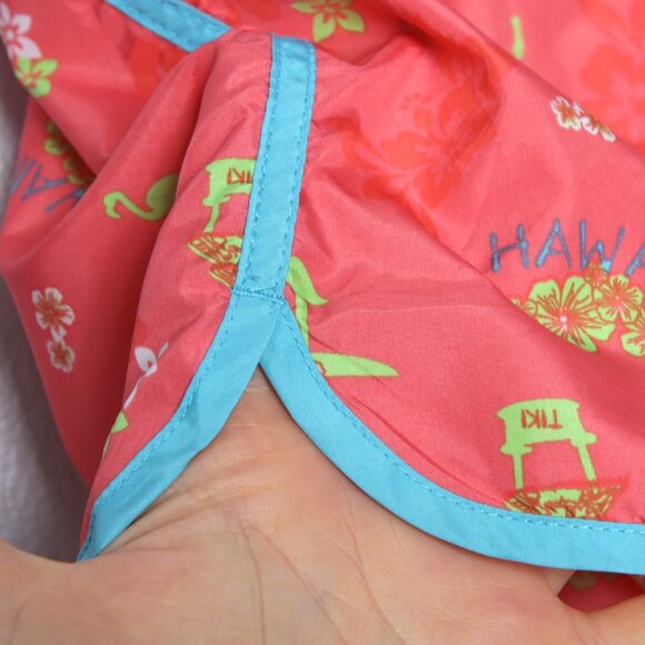 Love by Candy Couture Coral Pink Running Shorts Beach Summer Hawaii Print Medium - Picture 4 of 5